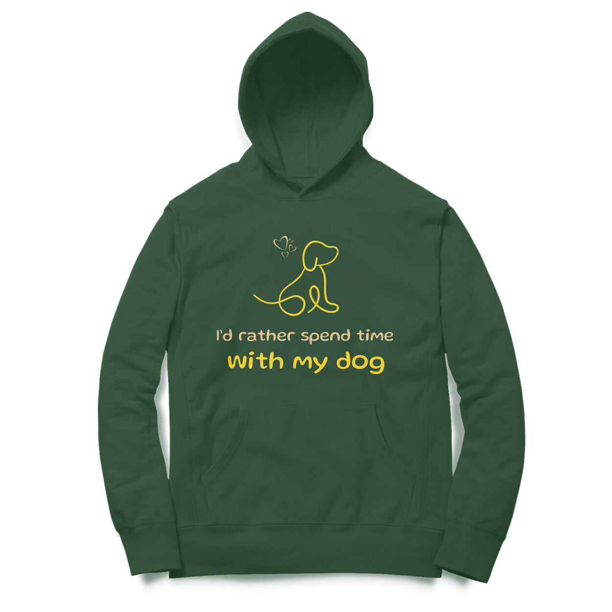 I'd Rather_Dog Unisex Hoodie