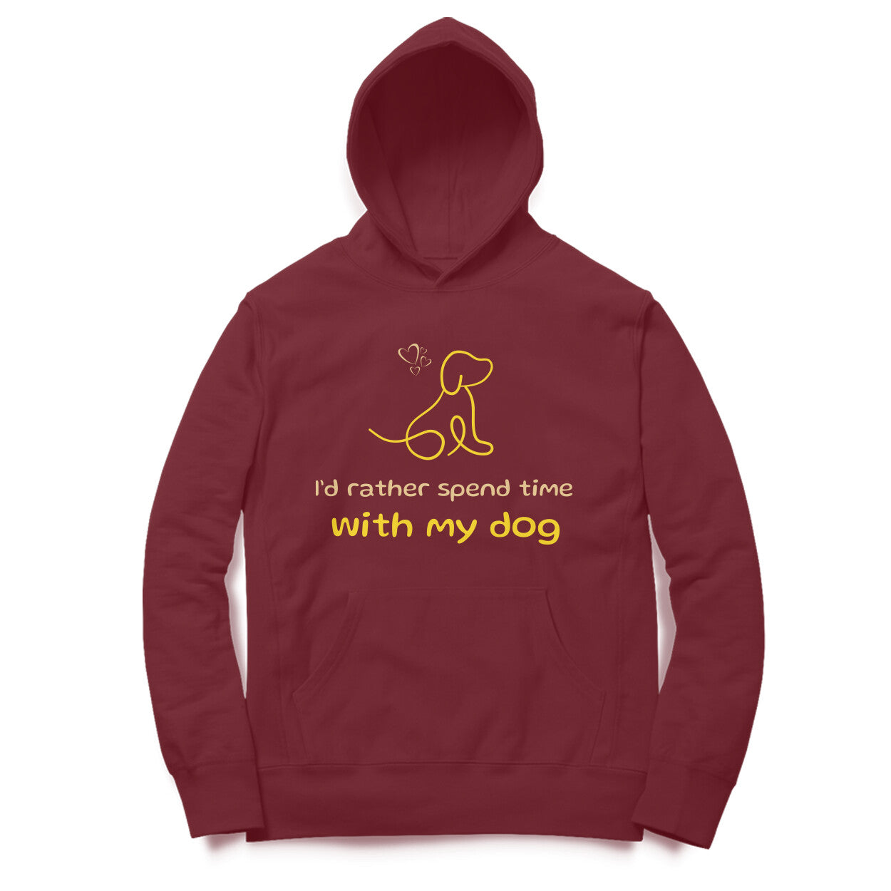 I'd Rather_Dog Unisex Hoodie